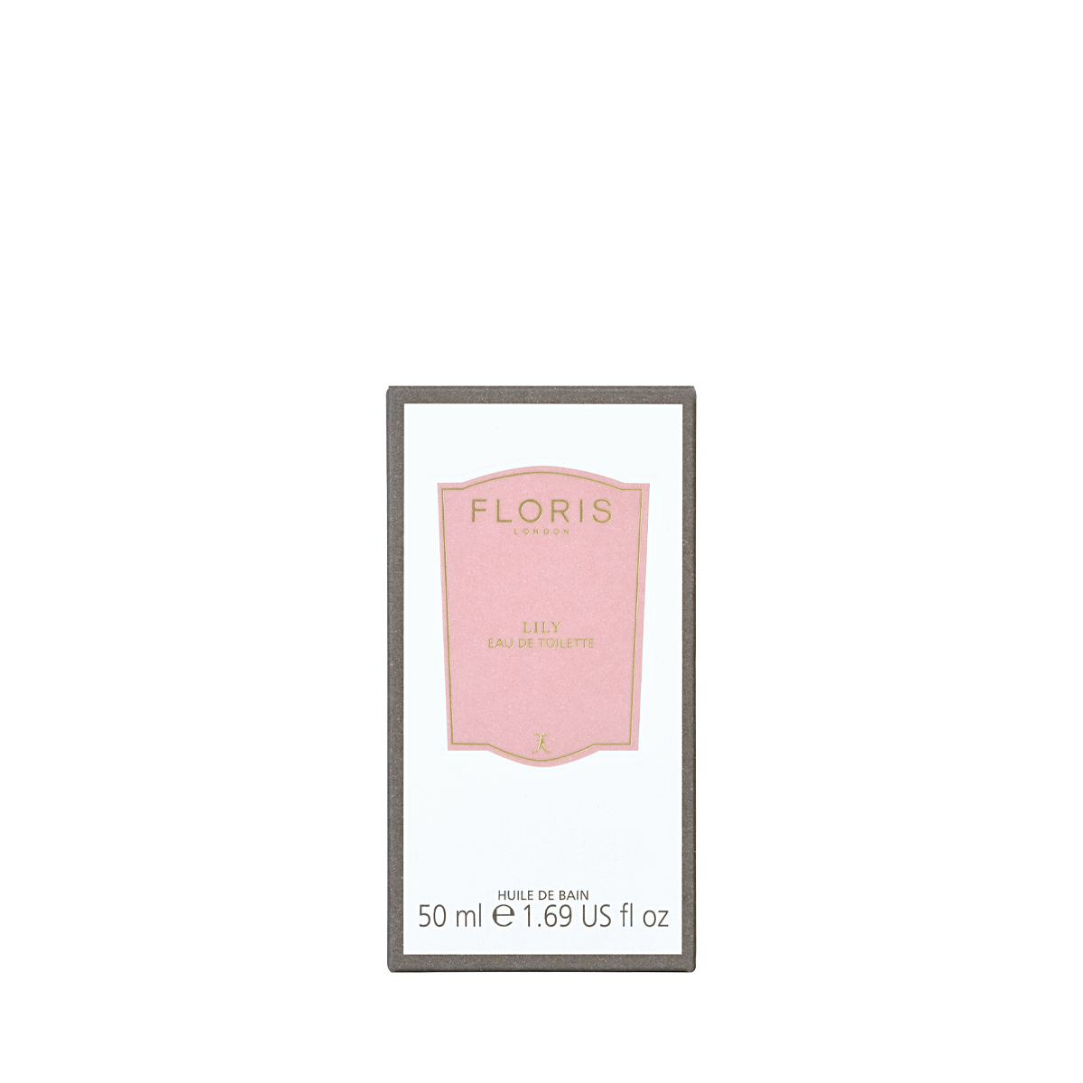 Floris London Lily - Eau de Toilette, 50ml: a pink and gold label on white, capturing delicate Lily of the Valley and floral scent notes.