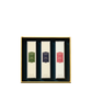Floris London's Perfumer's Trilogy: For Him features three British men's fragrances in a gold-edged box—an elegant festive season gift.