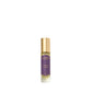 Perfume bottle with a gold cap, featuring Floris London's "Platinum 22" Eau de Parfum, adorned with a purple label.